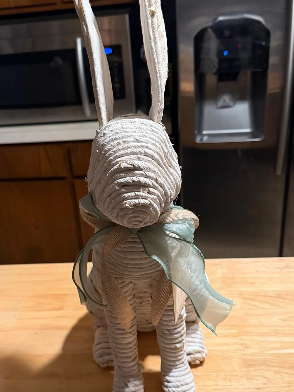 Laura Ashley Cream and Light Green Decorative Bunny Figurine